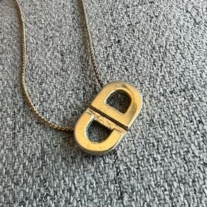 Christian Dior Vintage CD pendant necklace